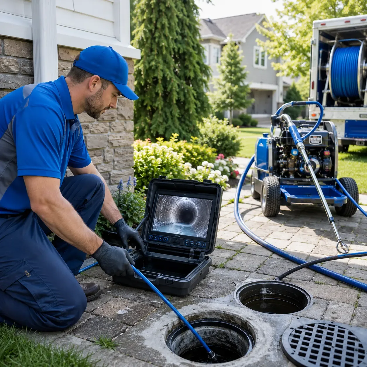 Outdoor drain cleaning professionals serving Fitchburg, WI